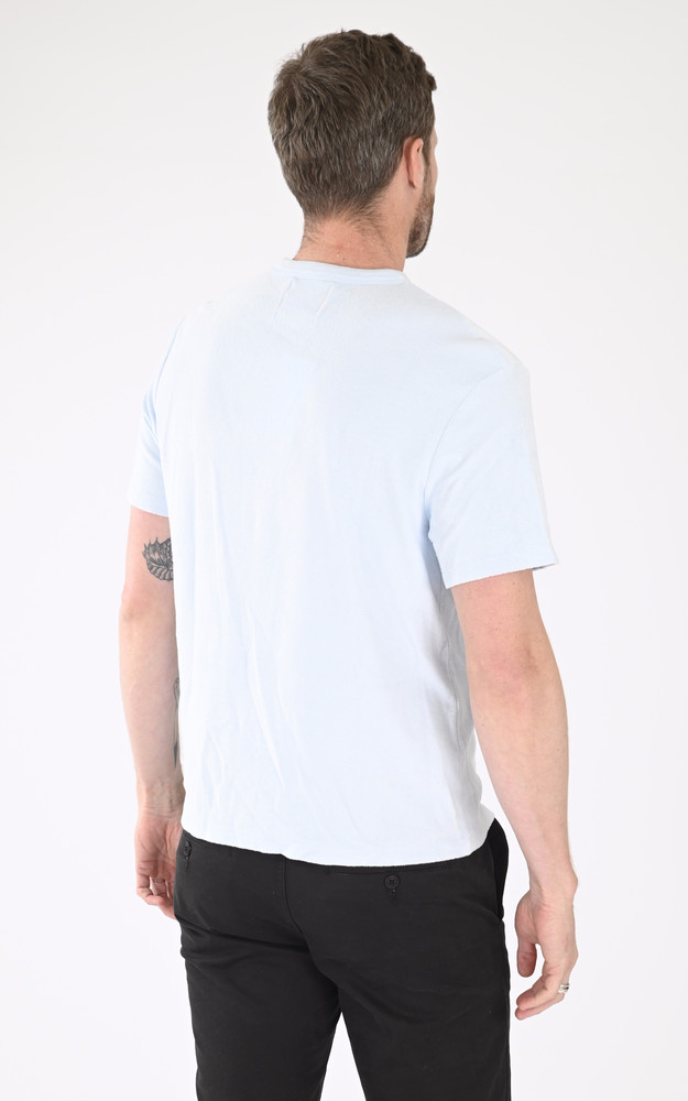 La Canadienne T-shirt Coton éponge Bleu Clair