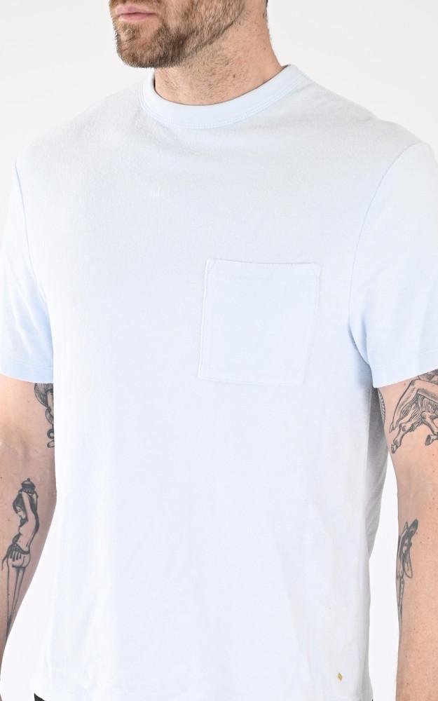 La Canadienne T-shirt Coton éponge Bleu Clair