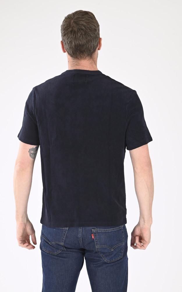 La Canadienne T-shirt Coton éponge Bleu Marine