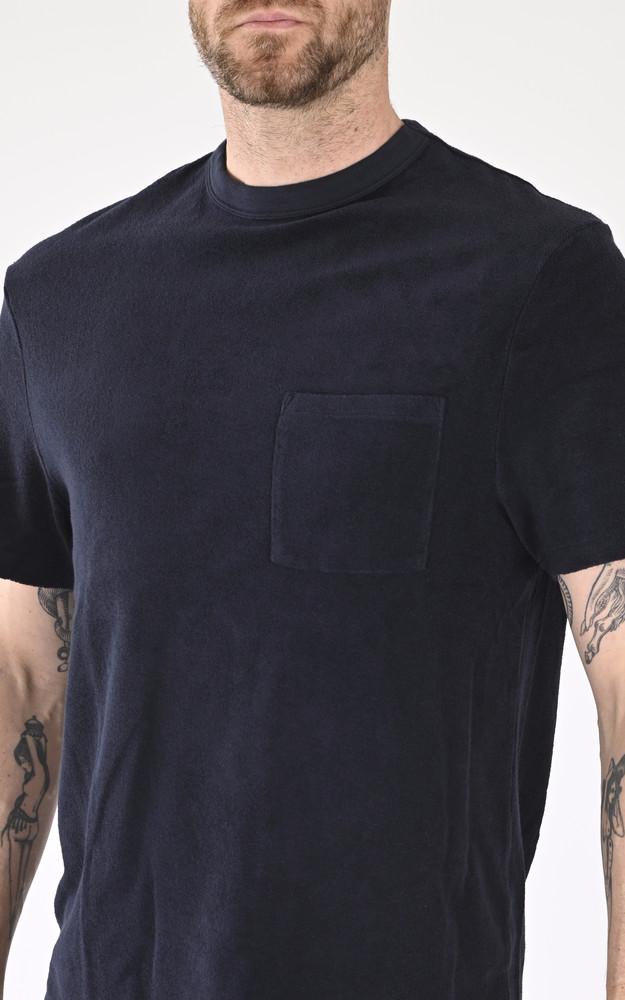 La Canadienne T-shirt Coton éponge Bleu Marine