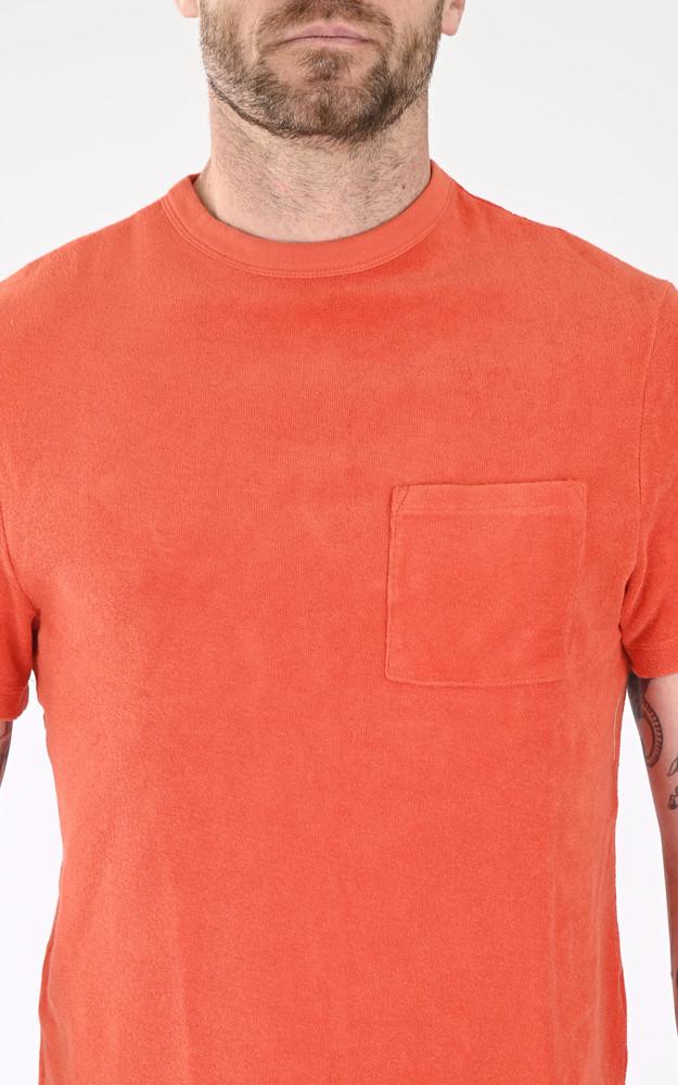 La Canadienne T-shirt Coton éponge Orange