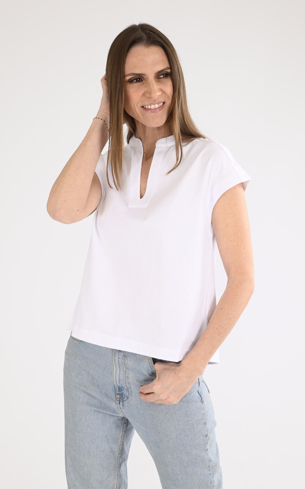 la canadienne T-shirt coton Isère blanc