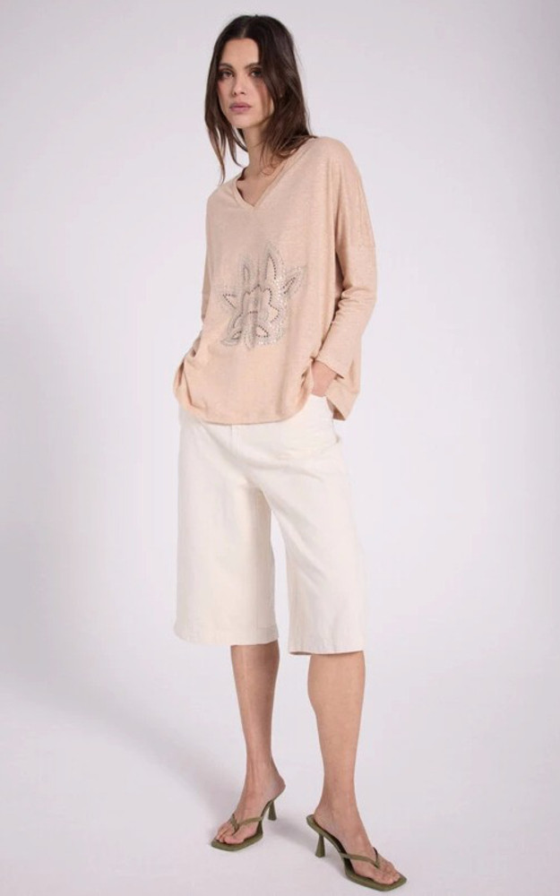 La Canadienne T-shirt Manches Longues Beige