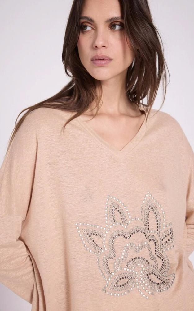 La Canadienne T-shirt Manches Longues Beige