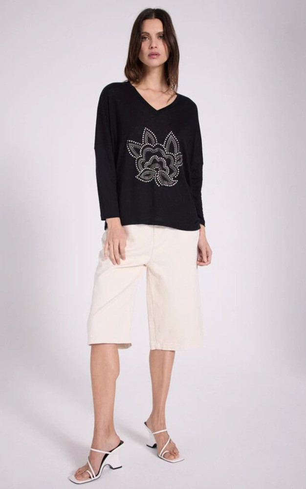 La Canadienne T-shirt Manches Longues Noir