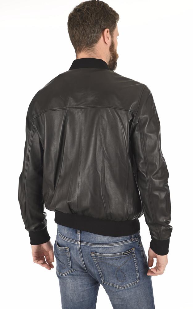La Canadienne Teddy Cuir Agneau Noir