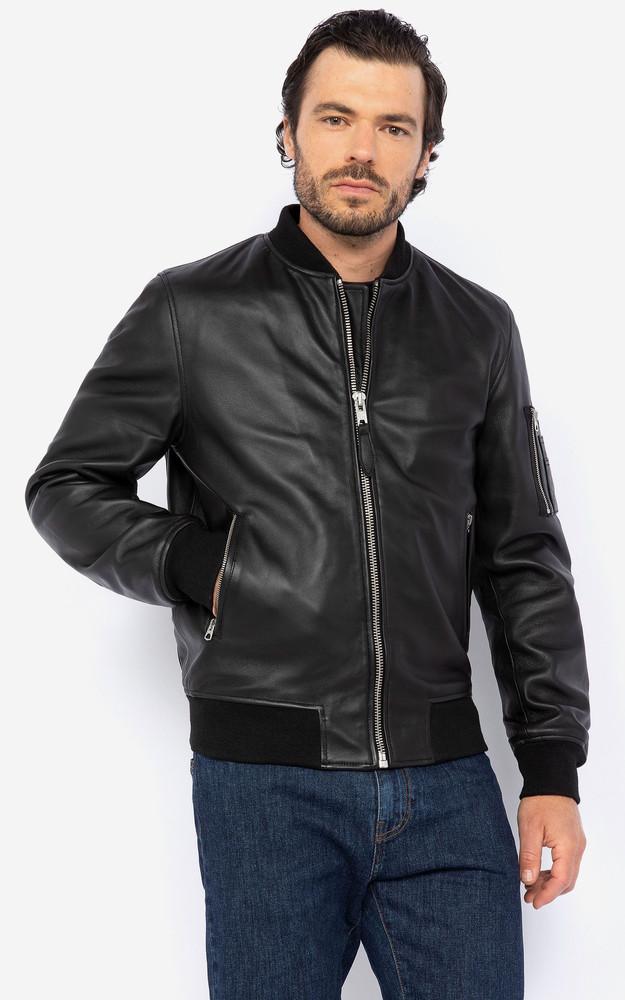La Canadienne Teddy Cuir Lc Bombers Noir