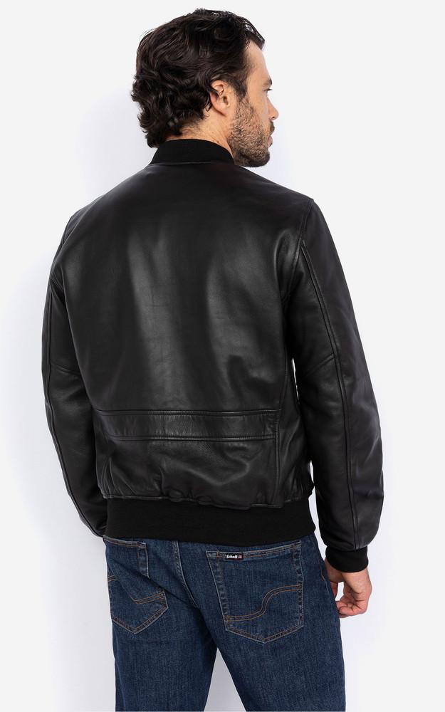La Canadienne Teddy Cuir Lc Bombers Noir
