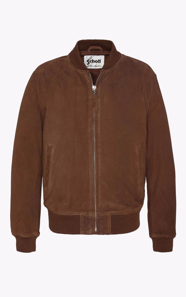 la canadienne Teddy cuir velours LC300 cognac