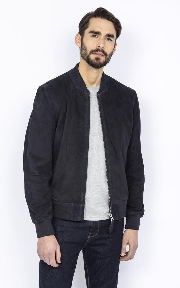 La Canadienne Teddy Cuir Velours LC300 Navy