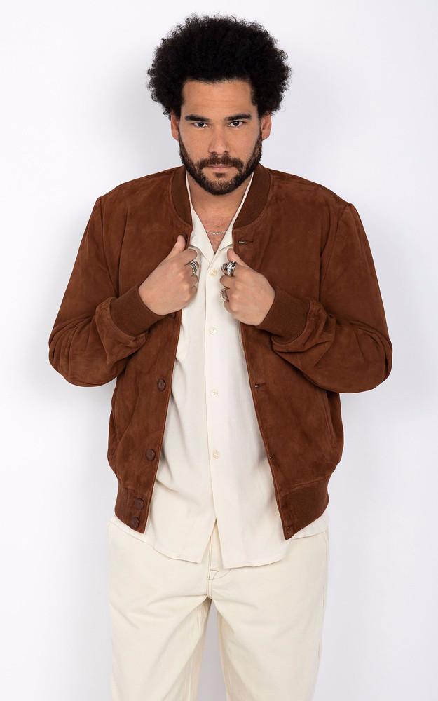 La Canadienne Teddy Cuir Velours LCTEXAS Cognac
