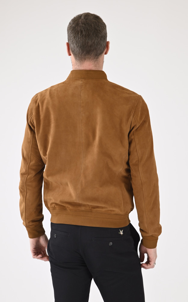 La Canadienne Teddy Cuir Velours PEM79 Cognac