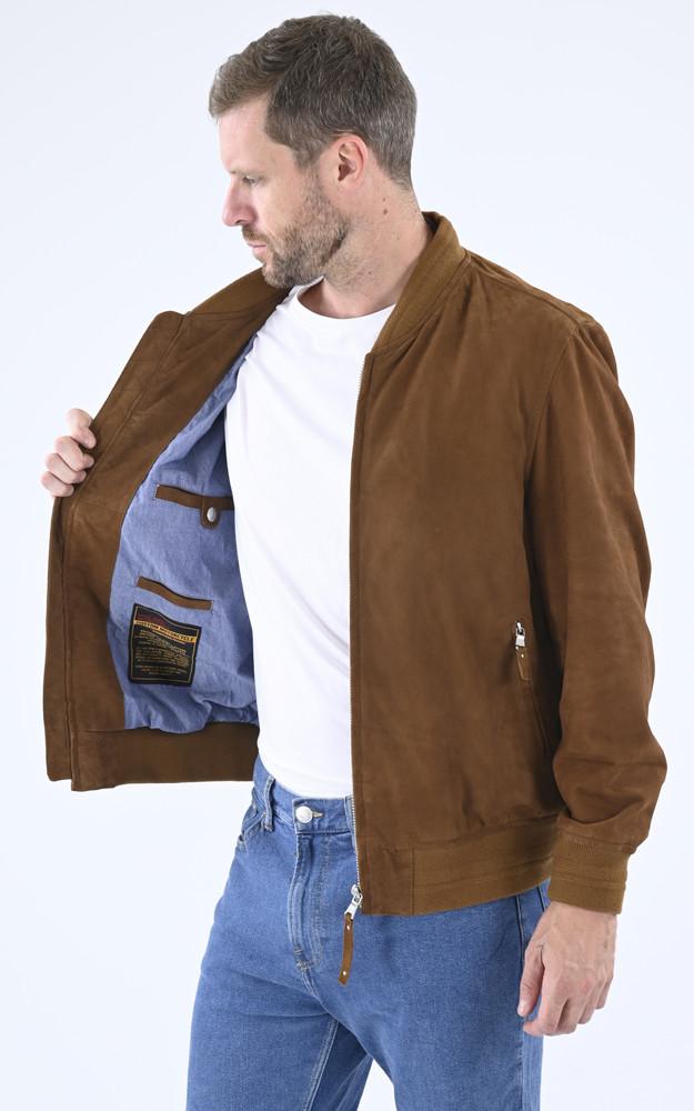 La Canadienne Teddy Cuir Velours Windon Tabac