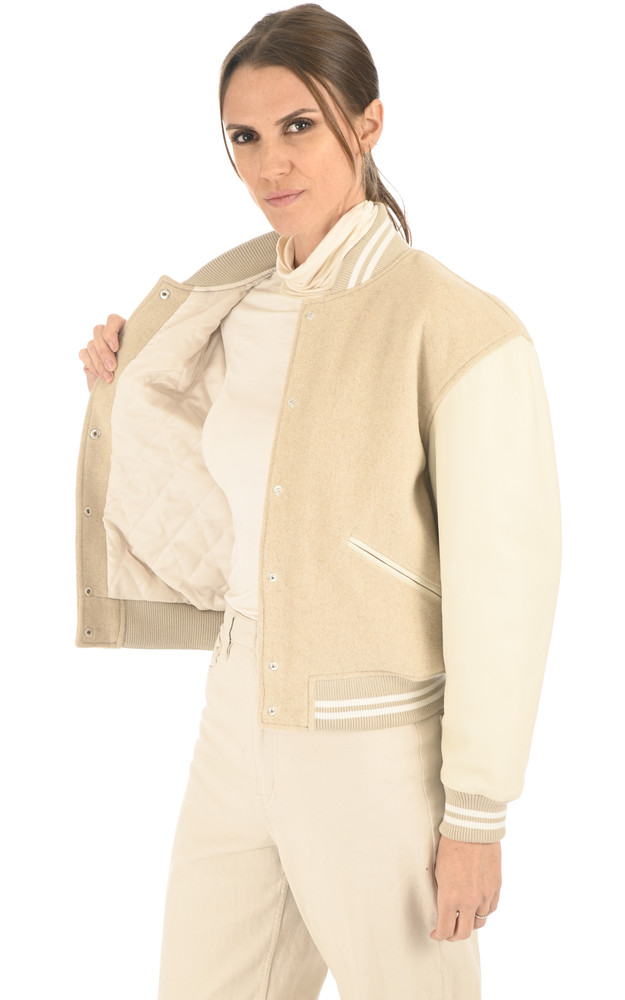 La Canadienne Teddy Laine Et Agneau Beige