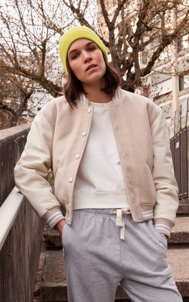 la canadienne Teddy laine et agneau beige