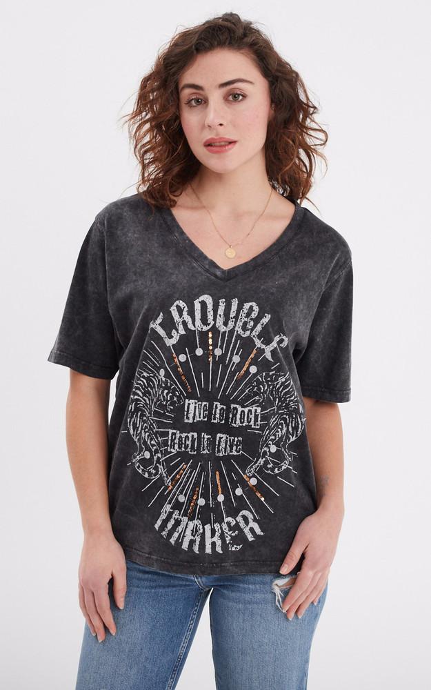 la canadienne Tee-shirt coton Bexhill noir