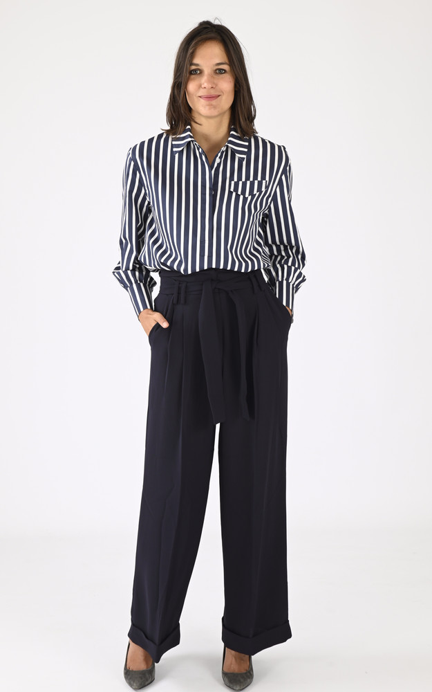 La Canadienne Top Bleu à Rayures