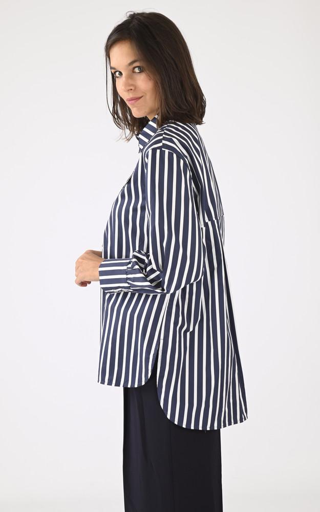 La Canadienne Top Bleu à Rayures