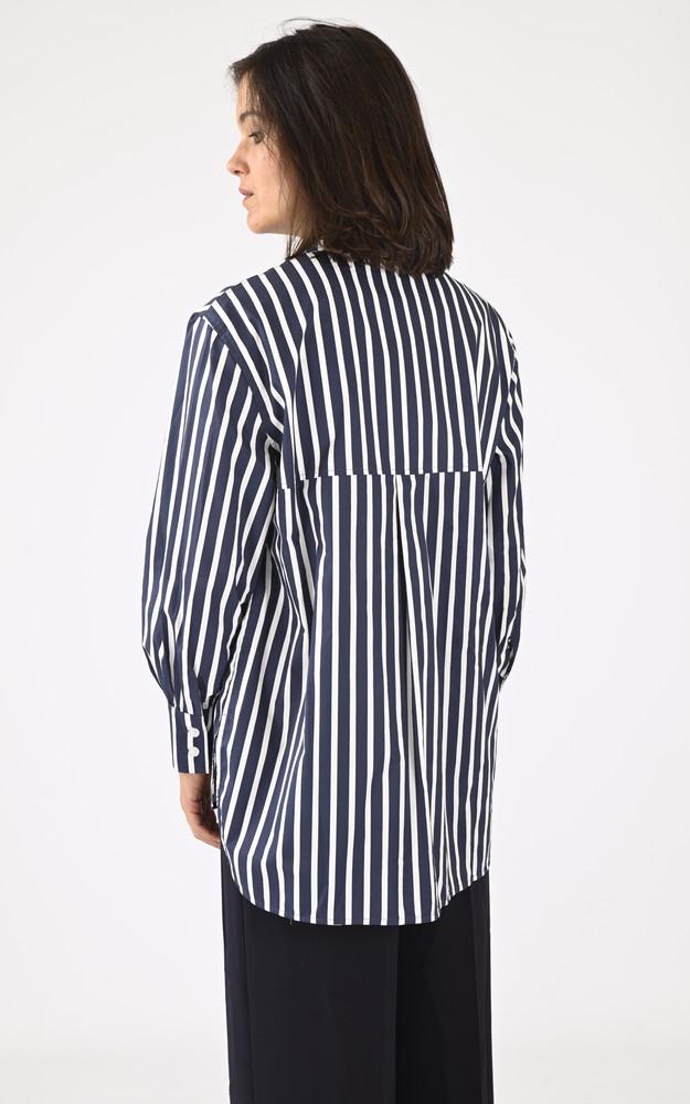 La Canadienne Top Bleu à Rayures