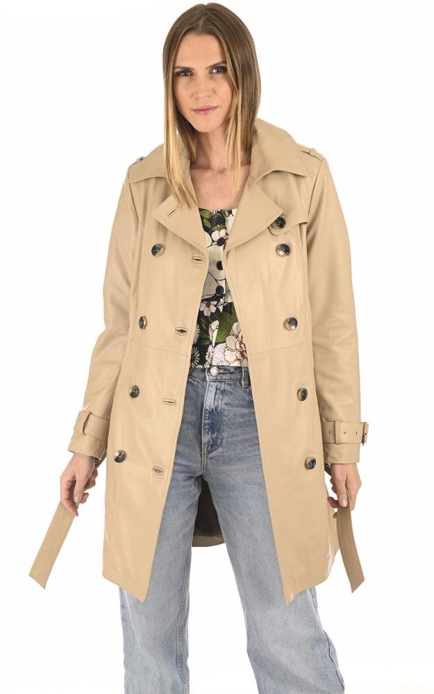 La Canadienne Trench Agneau Beige