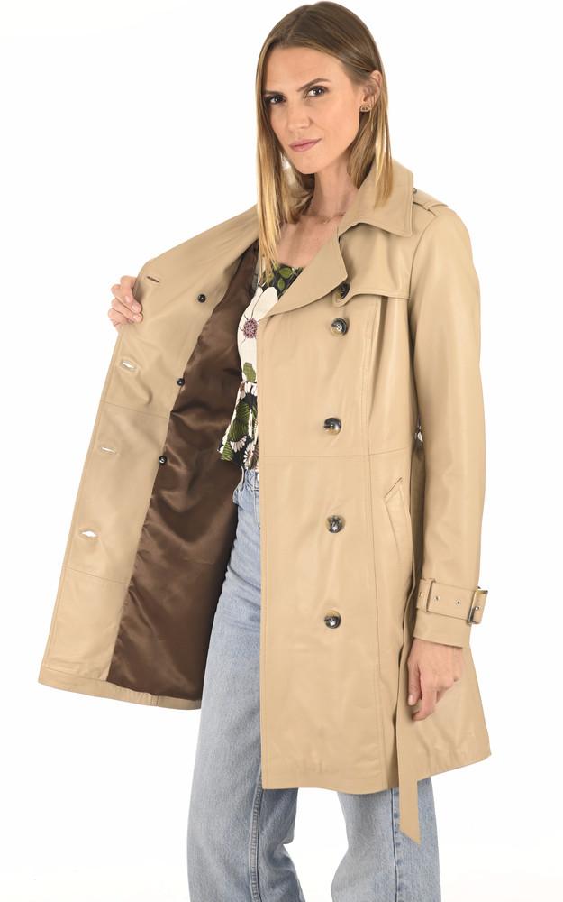 La Canadienne Trench Agneau Beige