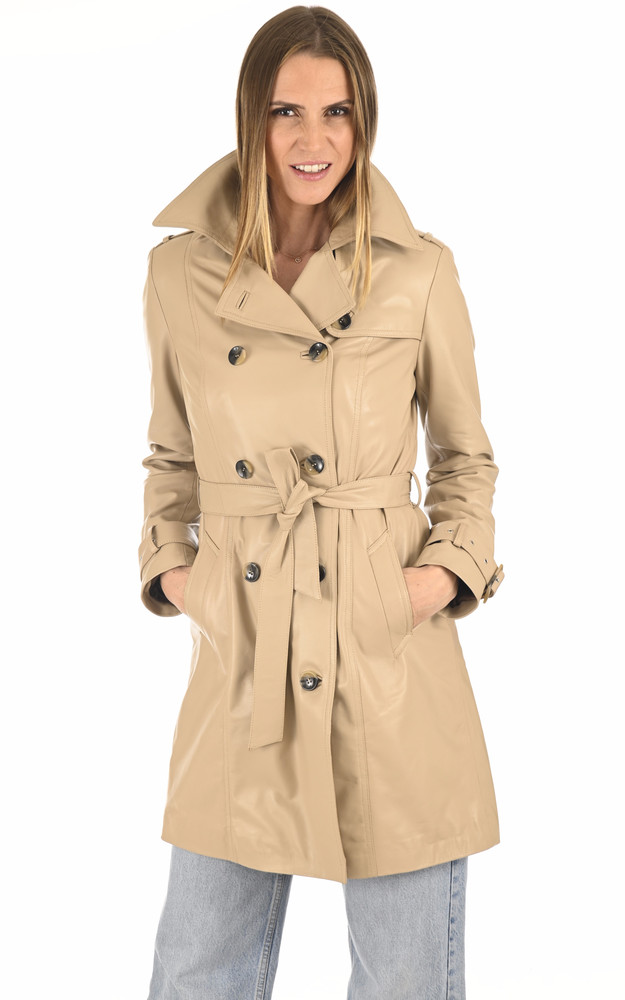 la canadienne Trench agneau beige