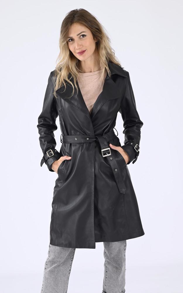 La Canadienne Trench Agneau Noir