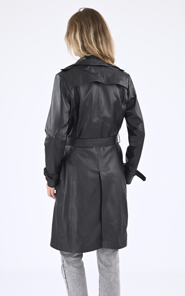 La Canadienne Trench Agneau Noir