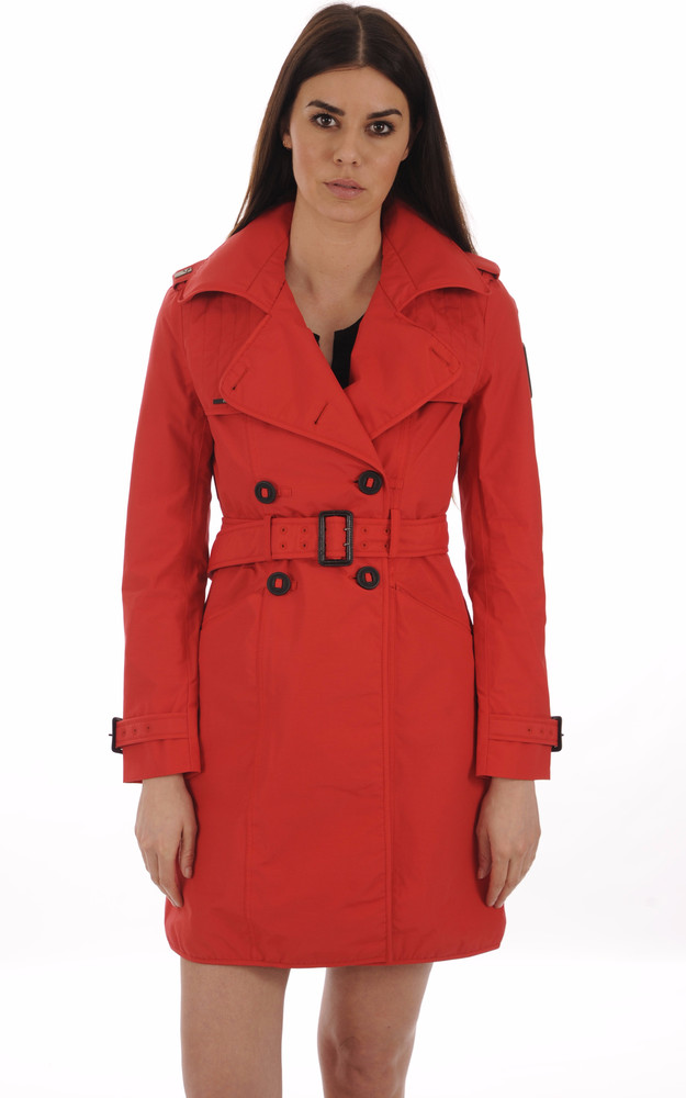 La Canadienne Trench Imperméable Justice Rouge