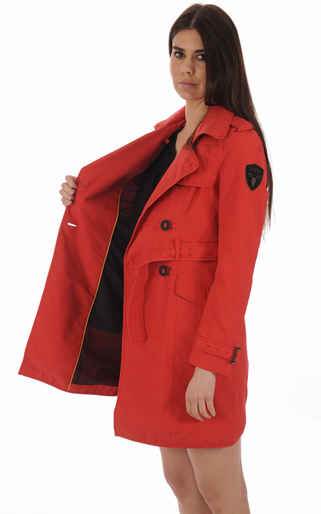 La Canadienne Trench Imperméable Justice Rouge