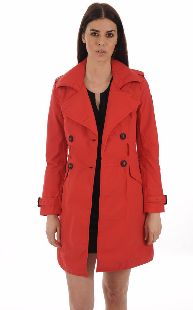 la canadienne Trench imperméable Justice rouge