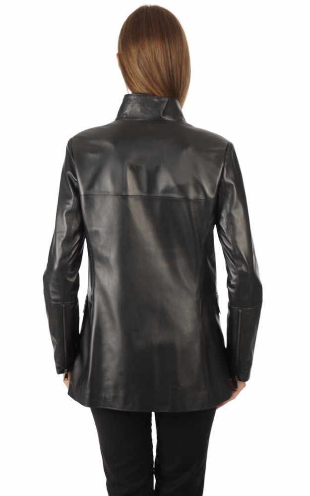 La Canadienne Veste 3/4 Noire Femme