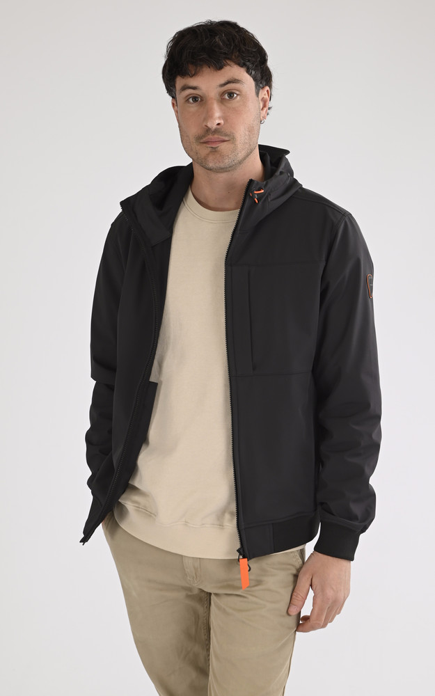 La Canadienne Veste à Capuche Ronald Noire