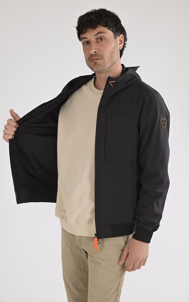 La Canadienne Veste à Capuche Ronald Noire