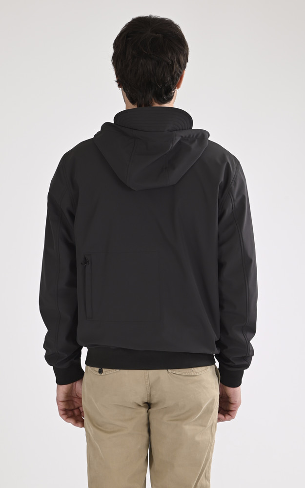 La Canadienne Veste à Capuche Ronald Noire