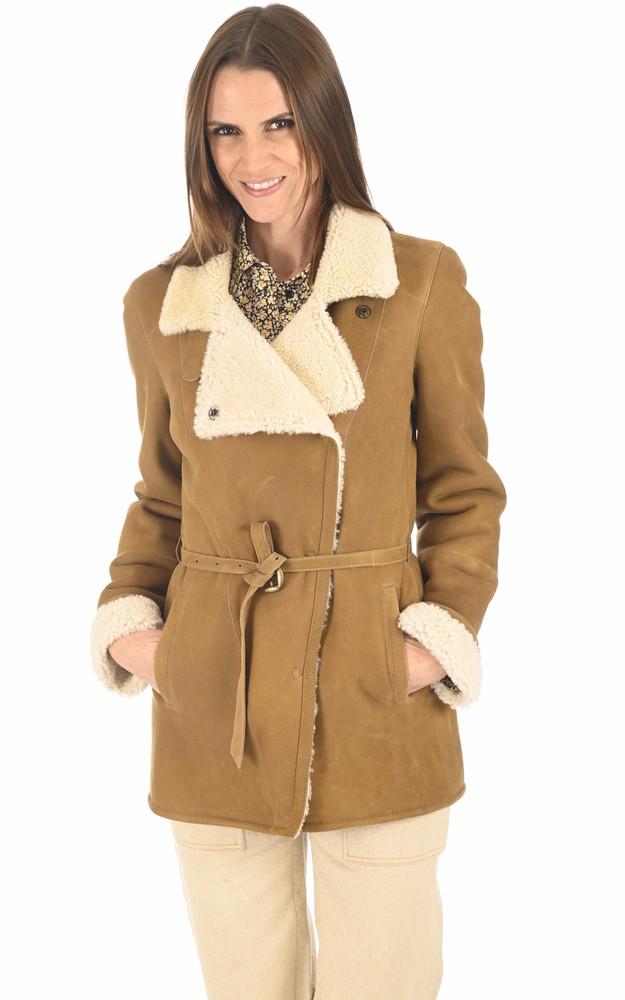 La Canadienne Veste Agneau Merinillo Camel
