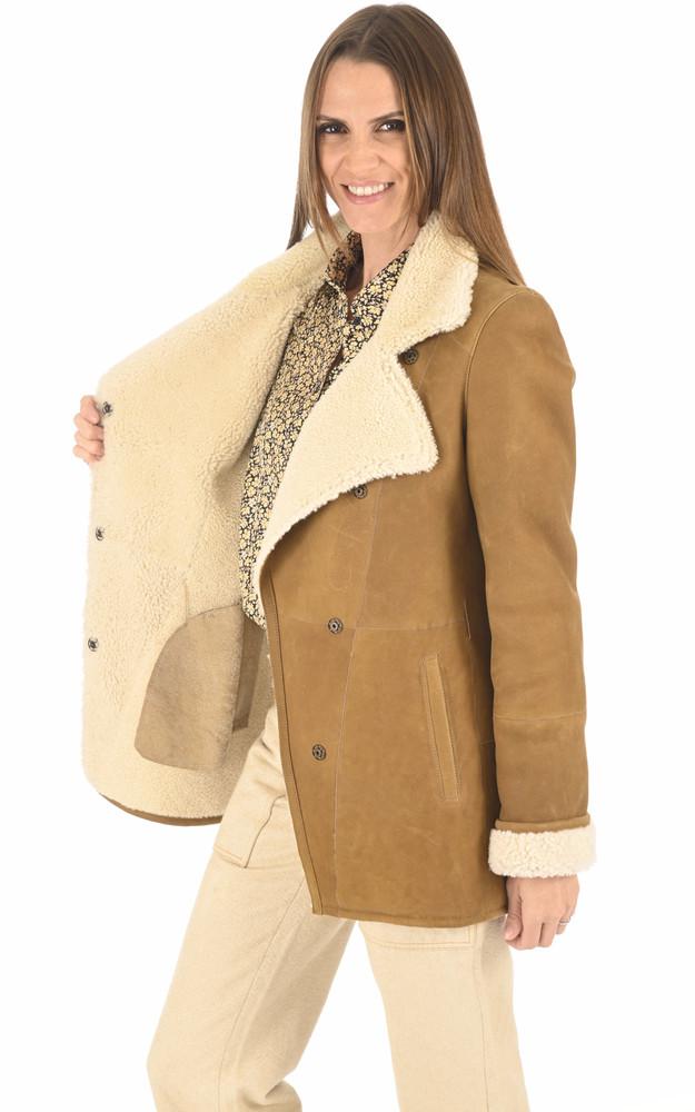 La Canadienne Veste Agneau Merinillo Camel