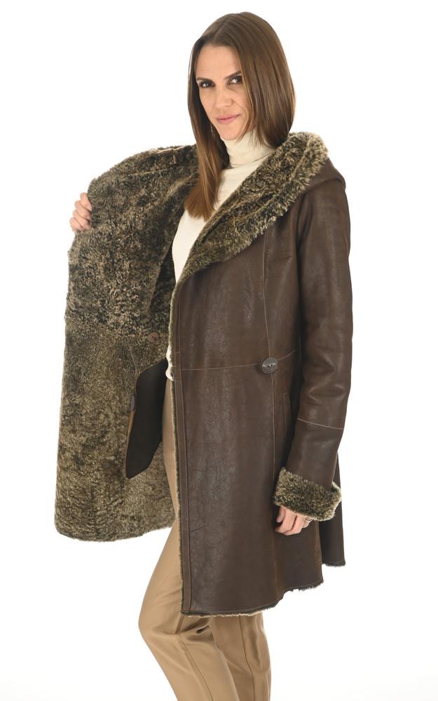 La Canadienne Veste Agneau Merinillo Marron