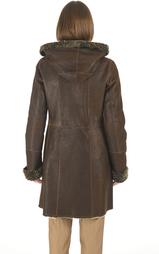 La Canadienne Veste Agneau Merinillo Marron