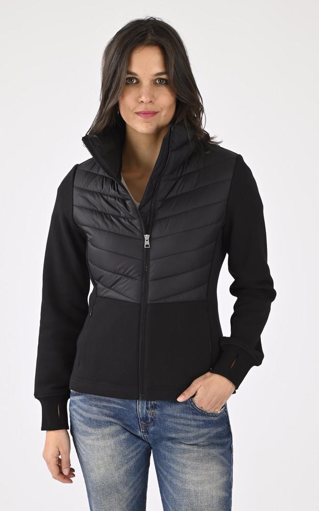 la canadienne Veste bi-matière Annick noire
