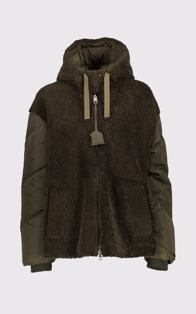 La Canadienne Veste Bi-matière Laine Kaki