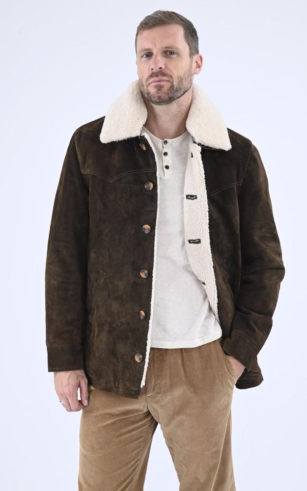 la canadienne Veste Buffle nubuck marron