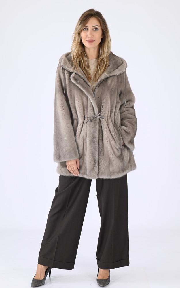 La Canadienne Veste Capuche Vison Silverblue