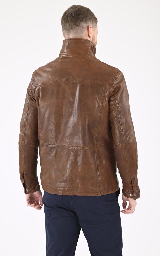 La Canadienne Veste Chaude Cuir Cerro Cognac