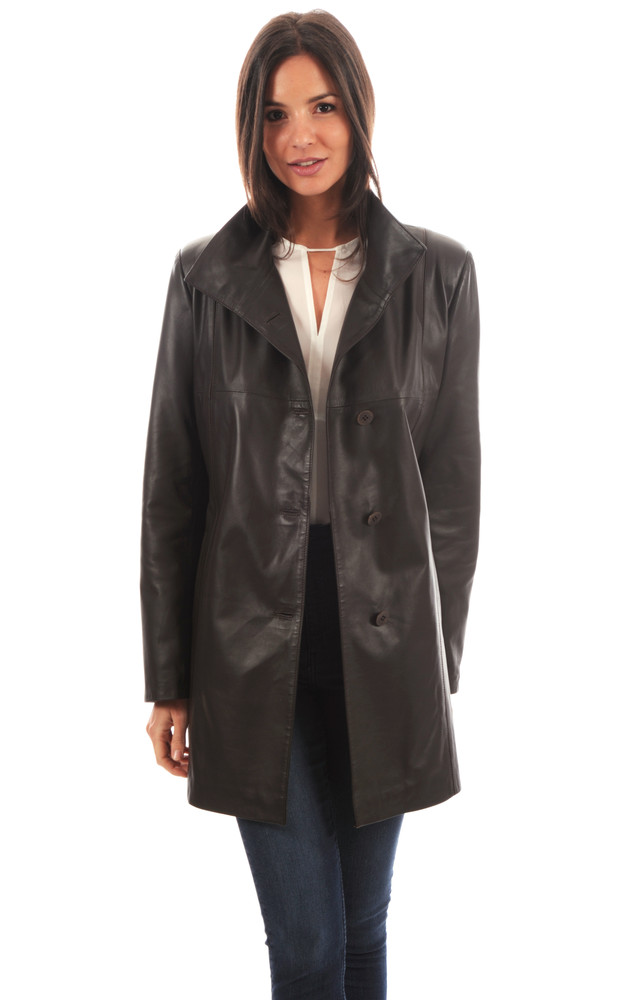 la canadienne Veste confort cuir agneau