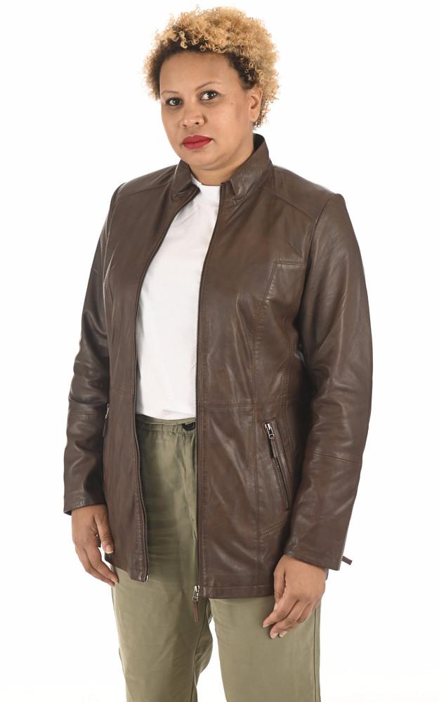 La Canadienne Veste Confort Cuir Marron