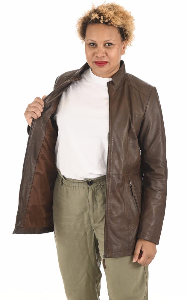La Canadienne Veste Confort Cuir Marron