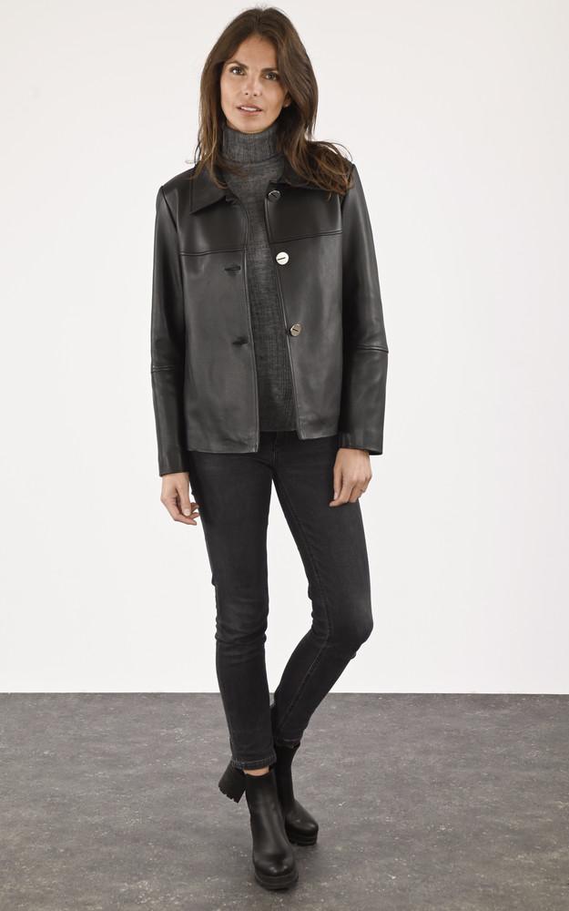 La Canadienne Veste Confort Cuir Noir