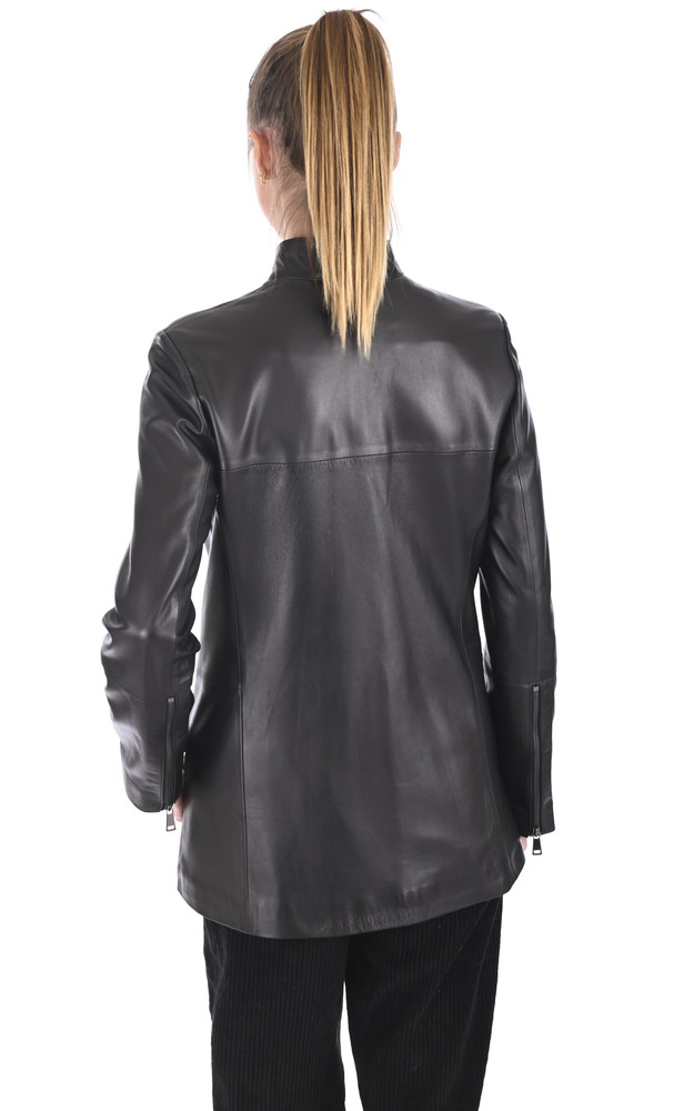 La Canadienne Veste Confortable Agneau Noir