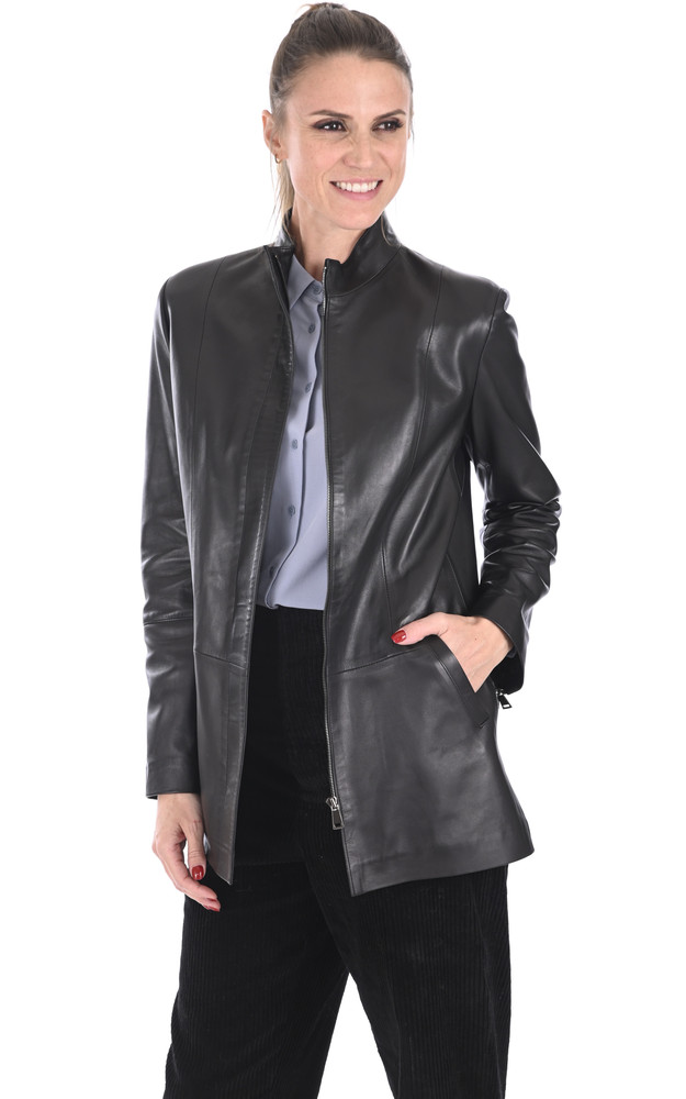 la canadienne Veste confortable agneau noir